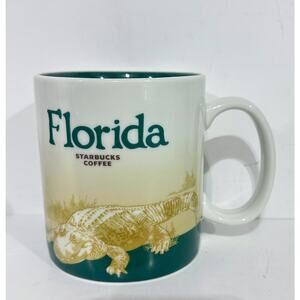 Starbucks-2011 Florida Alligator Mug-16oz-Global Icon Collector Series-Excellent